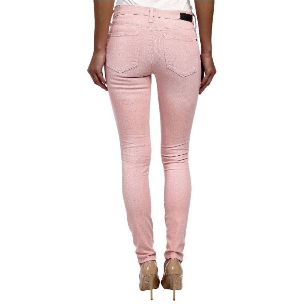 DKNY Women's Jeans Ave B Ultra Skinny Jeans Pink  Size 0 X 31 NWOT